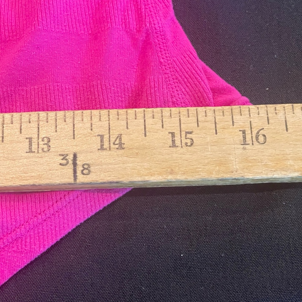 Lululemon Paris Pink Racerback Striped Rib. W1940S Size 4 - Picture 7 of 15